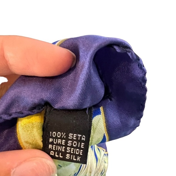 Boucheron Blue Silk Square Scarf - Picture 5 of 6